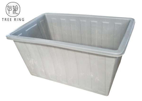 20 Bushel Poly Box Truck , Rectangular Poly Laundry Trucks Industry For Knitting