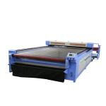 Leather Textile And Fabric CO2 Laser Engraving Machine Red Laser Positioning