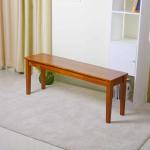 Dining Room NC Painting 120*30*45.5cm Mahogany Solid Wood Stool