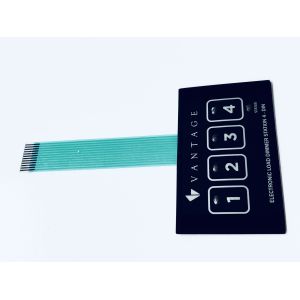 Wholesale Electronic Customized 4 Button Membrane Switch With Tinted LED Embeded from china suppliers
