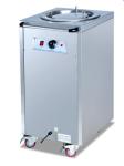Electric Plate Warmer Cart Single Head Commercial Kitchen Equipments 450*485