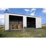Sliding Door Prefabricated Goat Farm Shed with Design and Single Steel Sheet