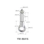Long Cylindrical Smart Hanging Cable Gripper 9x58mm Brass Material YW86412