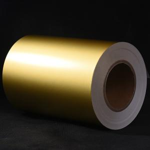 Wholesale WG6333 Matte gold aluminum foil paper water glue with white glassine liner from china suppliers