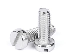 Wholesale High Hardness Cylindrical Head Slotted Slottiing Machine Screw for Automotive Carbon Material DIN84 GB65 from china suppliers