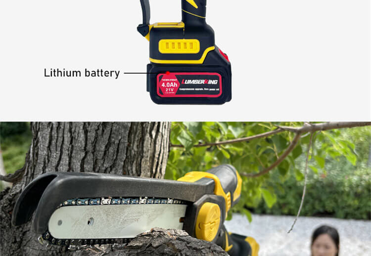 CE Certification New Energy Mini Chain Saw Battery 8-Inch Cordless Chainsaw Electric