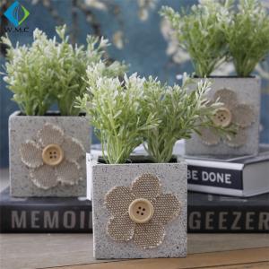 Wholesale Cute Fake Green Plants , Small Green Potted Plants For Home Decoration from china suppliers