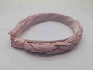 Wholesale Eye-catching Pink Pleated Fabric Hairband Super Soft For Women from china suppliers