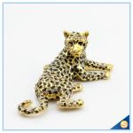 Panther Shape Trinket Box Hand Painted Enamel Crystal Trinket Box SCJ052-2