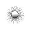 Buy cheap Sun Mirror Wall Decor Black Metal Frame Dotted With Gold And Silver Color from wholesalers