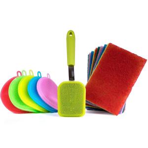 Wholesale Multipurpose Dish Wash Scrubber , Long Life Span Dish Scrubber With Handle from china suppliers