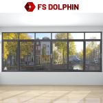 Double Glazed Aluminum Sliding Window Horizontal Opening For Hotel Residential