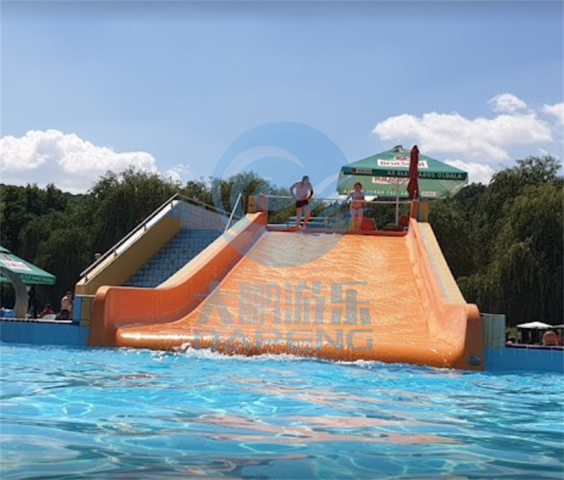 2.5 meters Wide Family Slide Fiberglass Pool Slide For Kids And Adults