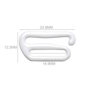 Wholesale Lingerie Bra Strap Slide Hook 14.9mm , Bra Strap Adjuster Clips For Corset Garter Bikini from china suppliers