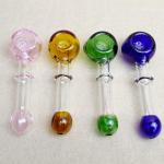 Heady Glass Water Bubbler Pipe 4.3" Inch Herbal Hand Pipe With Filters Screem