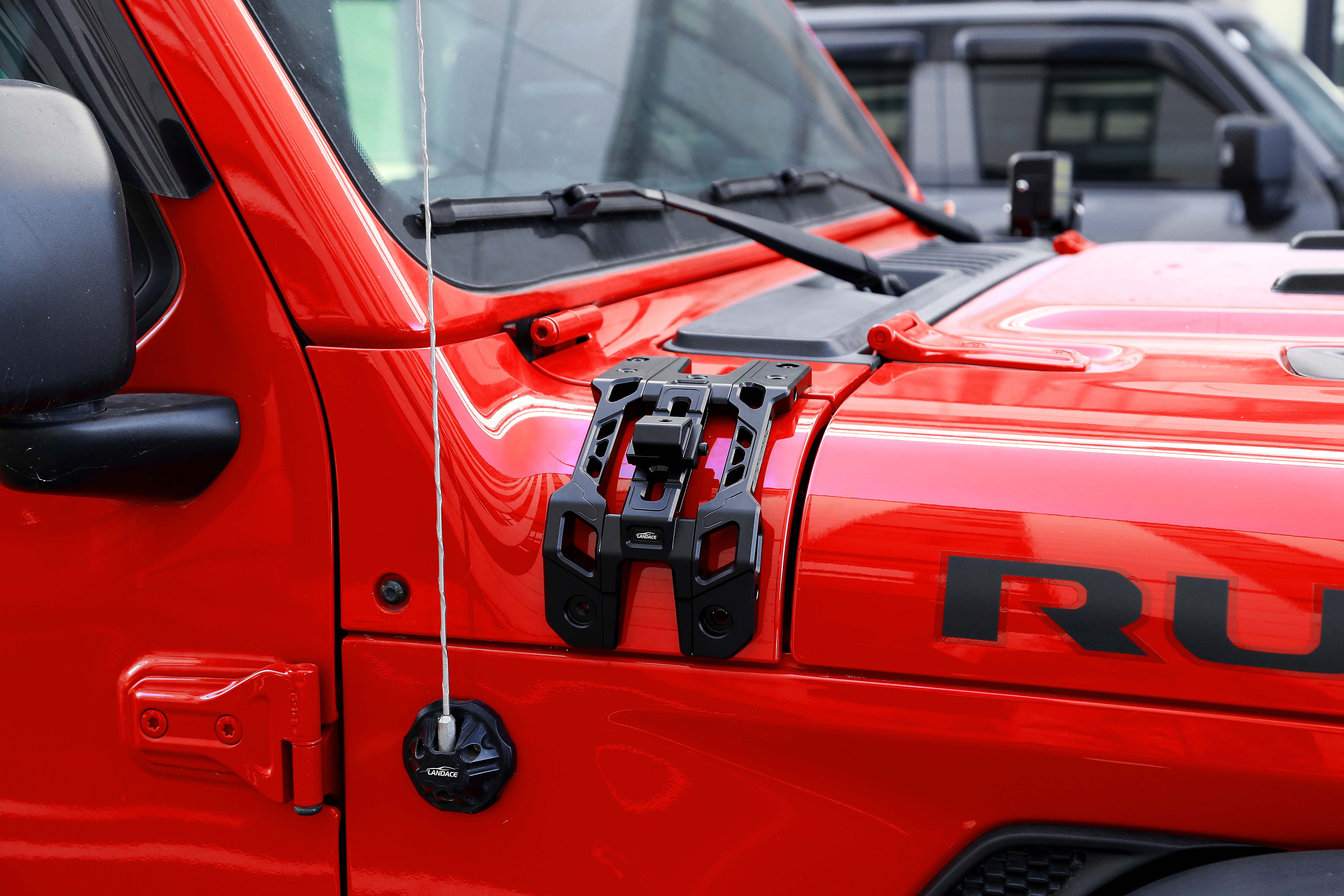 2018-2019 Jeep Wrangler JL Aluminum Hood Mount Camera Holder Designed with LED Light