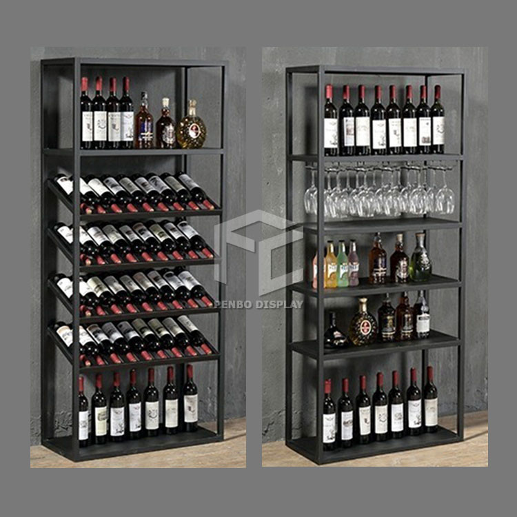 OEM Wine Display Cabinet For Shop Equipped With T4 LED Lights