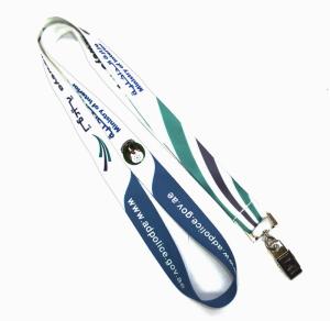 Wholesale Metal Clip Staff Nylon Dye Sublimated Lanyards ID Card Holder Neck Strap from china suppliers