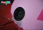 Pink 4m Inflatable Cartoon Characters Advertising Dinosaur Damp Proof