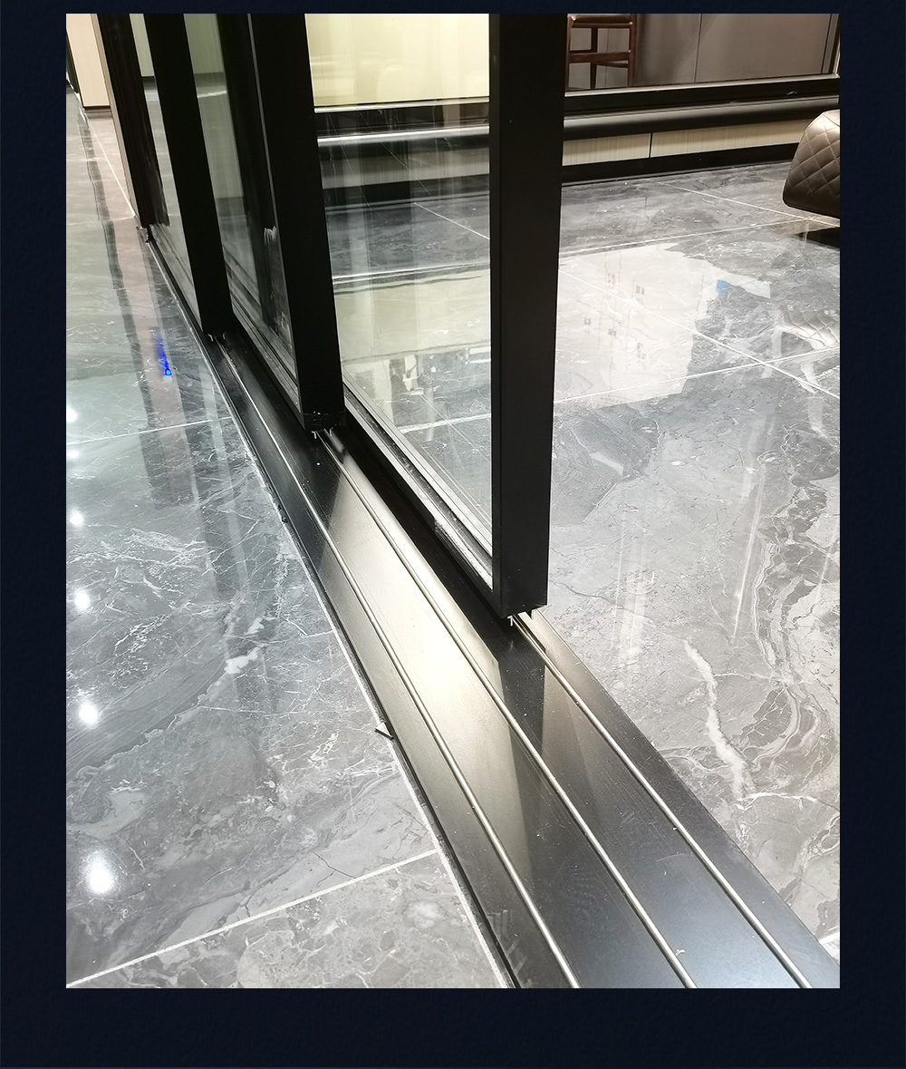 SKATE Double Glazed Aluminium Alloy Sliding Door with 35dB Sound Insulation Coefficient