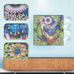 Crystal Rhinestone Diamond Painting Owl Painting Set Full Drill DIY 5D Diamond