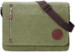 VINTAGE CANVAS SATCHEL MESSENGER BAG FOR MEN WOMEN,TRAVEL SHOULDER BAG 13.5"