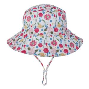 Wholesale Baby Toddler Plaid Reversible Sun Protection Animal Hat Bucket caps from china suppliers