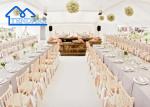 Clear Span PVC Fabric Party Banquet Tent With Drapery Tent Wedding White Wedding