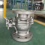 Flange End Worm Gear Industrial Trunnion Ball Valve Stainless Steel/ WCB