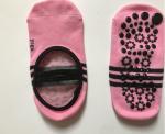 Pink Color Foot Care Kids Yoga Socks , Knitting Yoga Sticky Socks , Barre