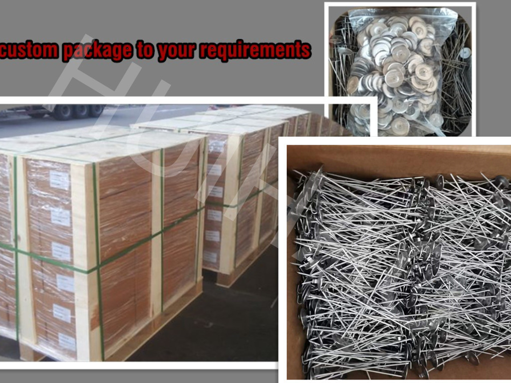 30mm Anneaded Stainless Steel Lacing Anchors For Fabricating Removable Insulation Covers