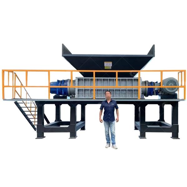 3300KG Stainless Steel Customized Capacity Mini Double Shaft Shredder for