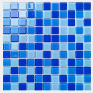 Wholesale 300x300mm Crystal Glass Mosaic Floor Wall Tile For Bathroom Swimming Pool Kitchen Backsplash from china suppliers