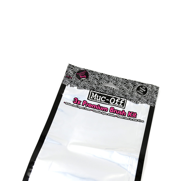 Customized printed transparent clear resealable wholesale plastic makeup brush k bags