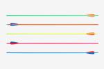 Fluorescent Neon Colors Painting 6.2 And 4.2mm Carbon Fiber Arrows,Red,Blue,Red