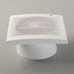 Plastic Blade 4 5 6 Inch Square Low Noise Duct Fan For Bathroom Kitchen
