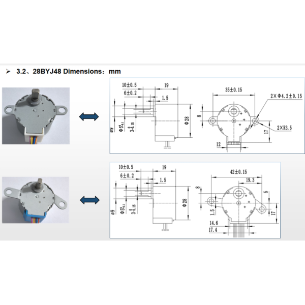 28BYJ48 5V DC Mini Stepper Motor For DIY