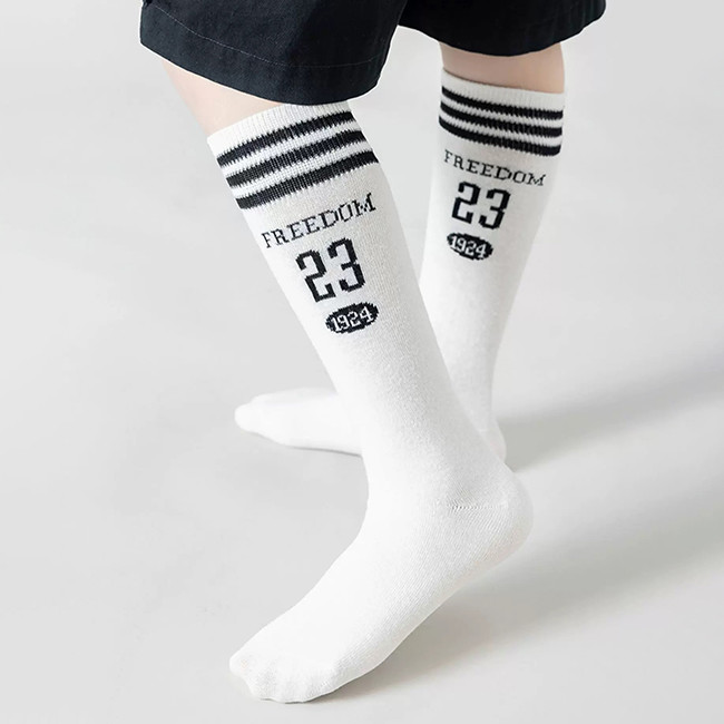 Knee High Comfortable Kids Cotton Socks Seamless Toe Cotton Children Socks