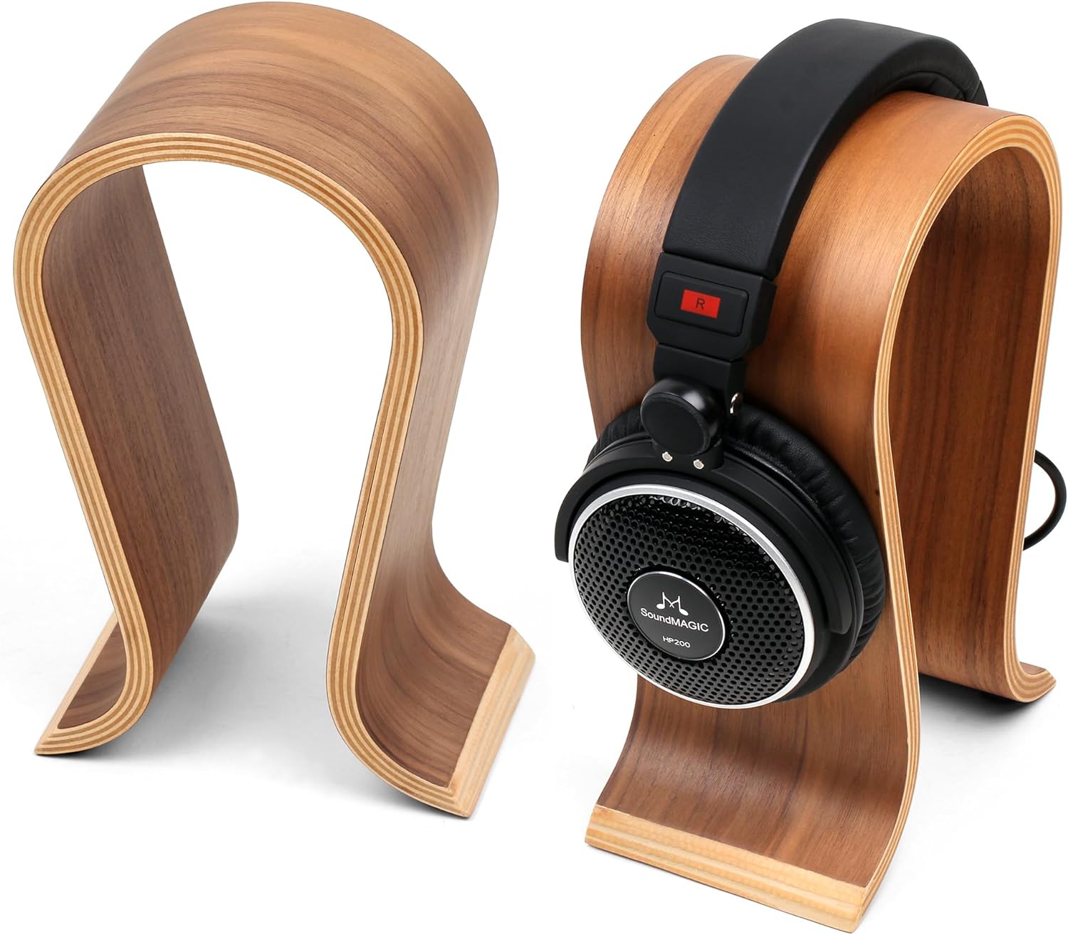 Multipurpose Display Stand Wooden Headset Holder Home Decoration