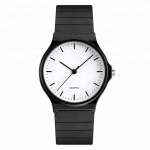 Wholesale fashion quartz black wrist watch water resistant 3atm jam tangan oem ultra thin for women 1419 from china suppliers