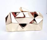 New metal diamond fashion clutch bag dinner diagonal portable shoulder bag woman