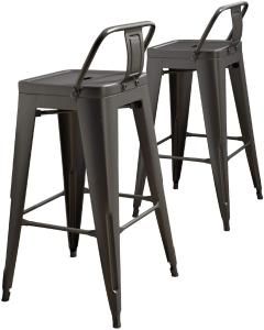 Wholesale Chic Dining Bistro Cafe Stackable Metal Restaurant Chairs , Stackable Metal Dining Chairs from china suppliers