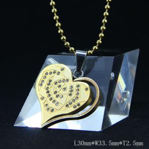Wholesale Fashion Ladies Women Girls Stainless Steel Loving Heart Shapped Necklace Pendant LPH16 from china suppliers