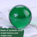 40mm 50mm Transparent Juggling Balls Red Blue Acrylic Crystal Ball Bead