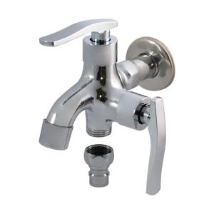 Wholesale Modern Double Outlet Down Kitchen Mixer Sink Faucets ForWashing Machine Basin from china suppliers