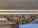 Fashion Creativity Leaf Shape Customized Pendant Lamp Extra Large Chandeliers