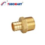 Lead Free Crimping Pex Pipe Fittings 200 Psi Water Supply Plumbing Crimp