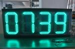 Gasoline Station Sign 12 Inch Outdoor LED Time And Temperature Display Panel