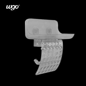 Wholesale WGO Transparent Bathroom Wall Mounted Toilet Paper Holder Tissue Roll Dispenser with Phone Storage Shelf from china suppliers