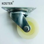 Nylon Furniture Plate Castor 1.5-3inch Light Duty Installation Height 50mm/62mm